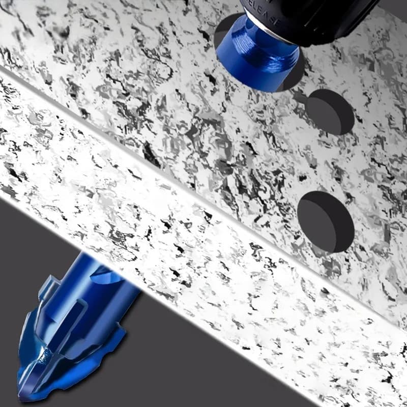 Offset Drill Bit Set | High-Hardness Eccentric Design for Glass, Tile & Stone | 6-14mm Sizes - Thumbnail 3