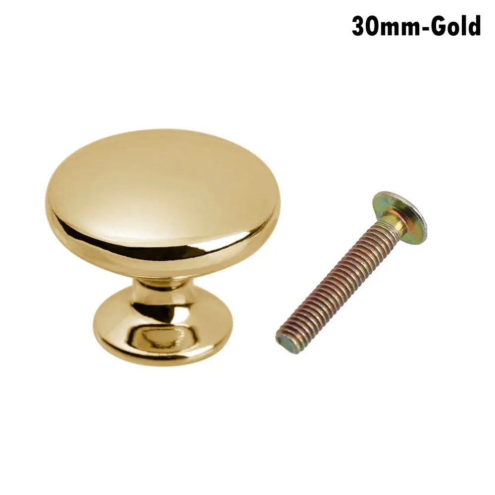 & Silver Mushroom Knobs | 24mm/30mm Dresser Hardware | Wardrobe Drawer Pulls - Thumbnail 2