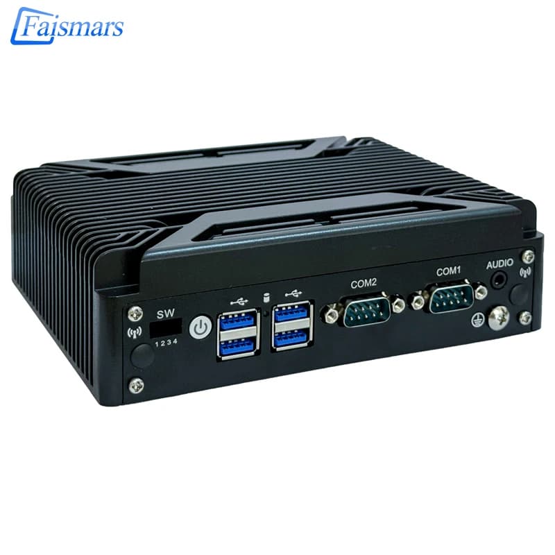 Industrial-Grade Fanless Mini PC | Intel J1900 Processor | Rugged Aluminum Chassis | Dual LAN & COM Ports - Thumbnail 2