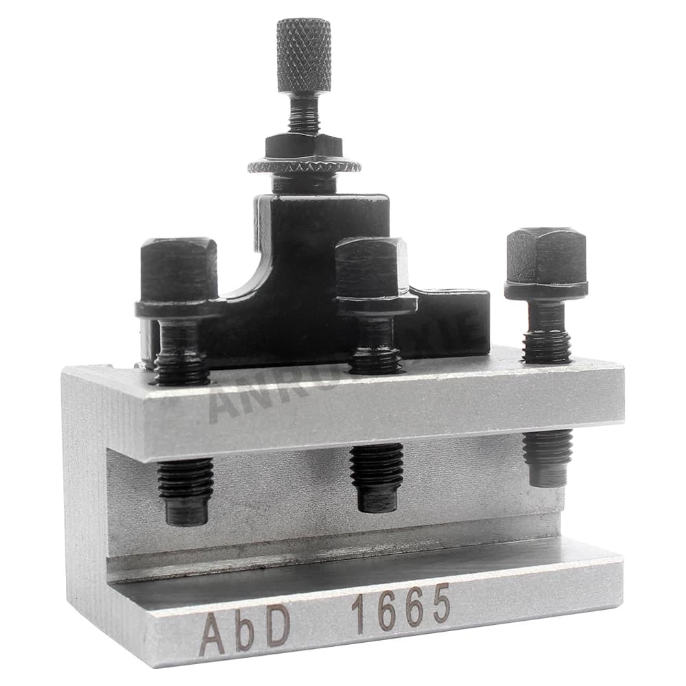 Quick-Change Lathe Tool Post Set | European Style AB Tool Holder | For 180-280mm Swing Lathe Beds - Thumbnail 3