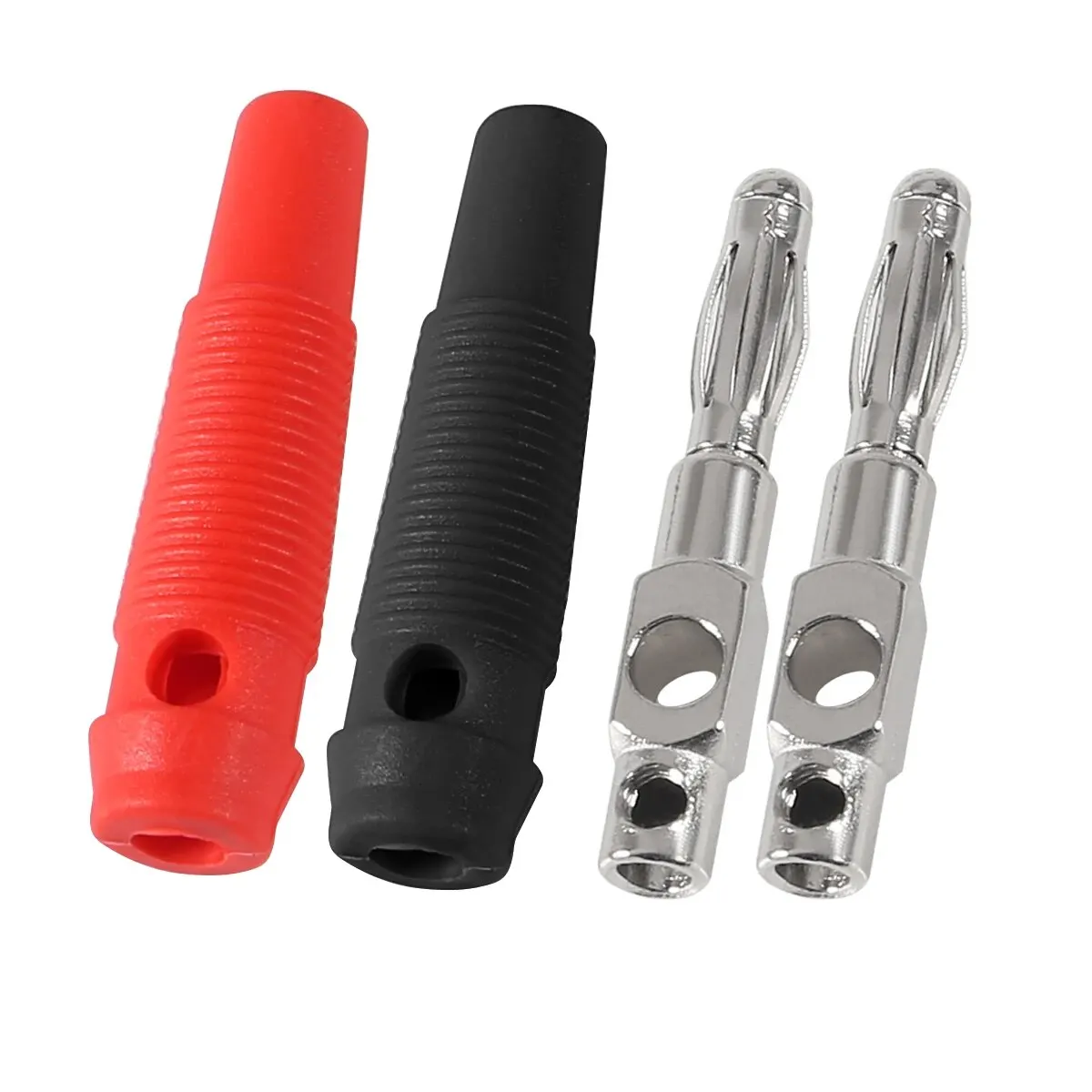 4mm Banana Plugs | 10-Pack High-Current 32A Connectors | Stackable Speaker Cable Adapters - Thumbnail 3