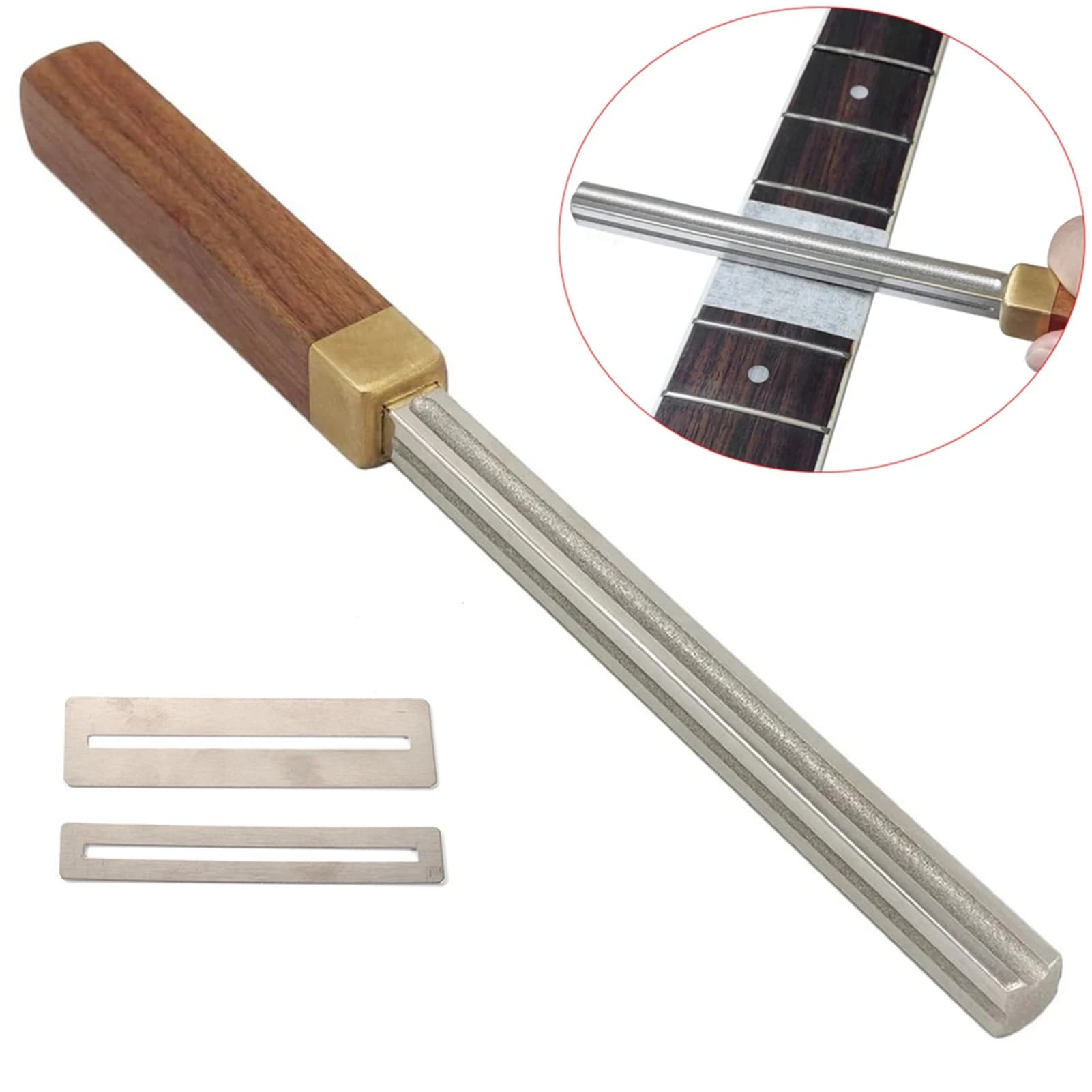 Guitar Fret File Set | 4-Sided Precision Tool with Fingerboard Protectors - Thumbnail 2