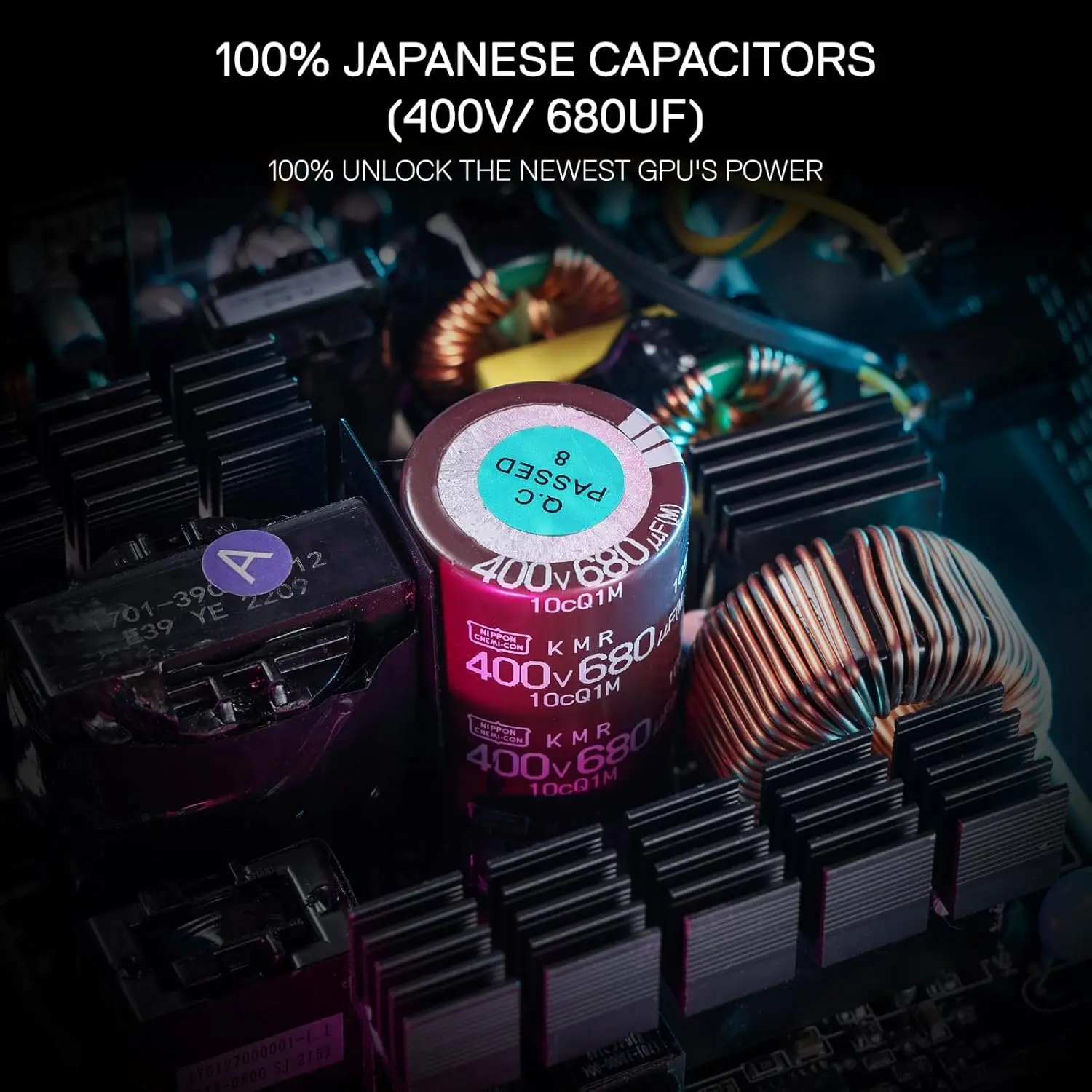 850W ATX 3.1 Power Supply | 80 Plus Gold Certified | Fully Modular & Compact 150mm Design - Thumbnail 3