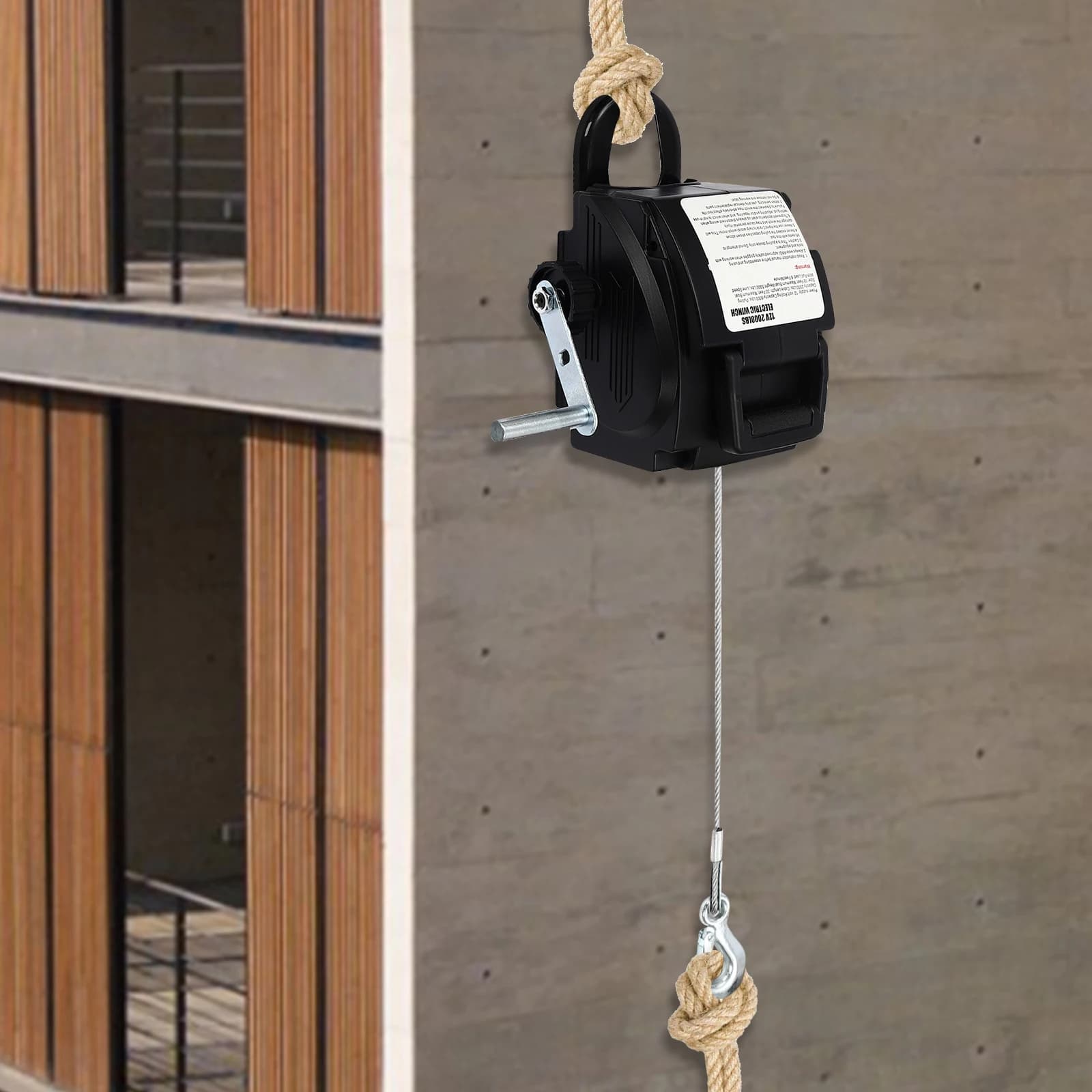 12V Electric Winch | 5000lb Pulling Power | Dual Wireless & Manual Control - Thumbnail 4