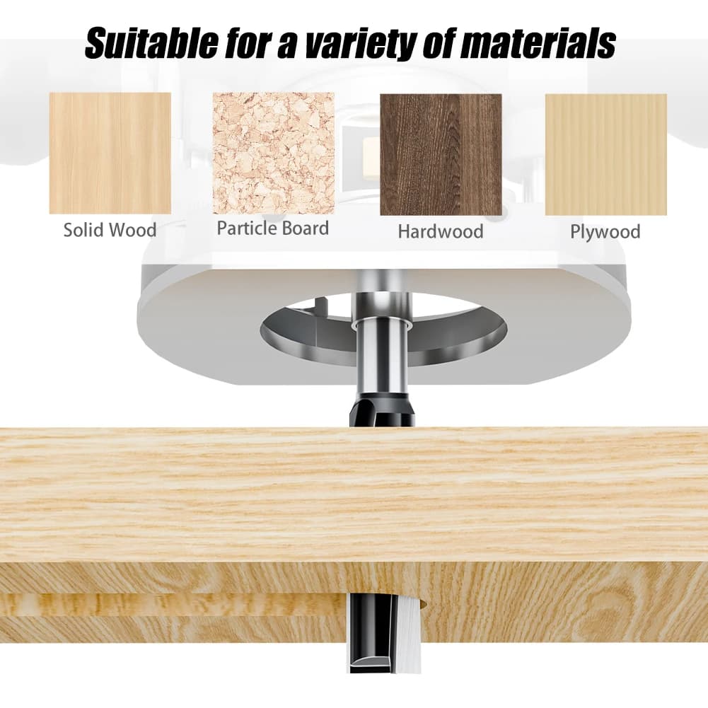 Cleaning Bottom Router Bit | 12mm Shank 16-18mm Spiral | Wood Milling Cutter - Thumbnail 4