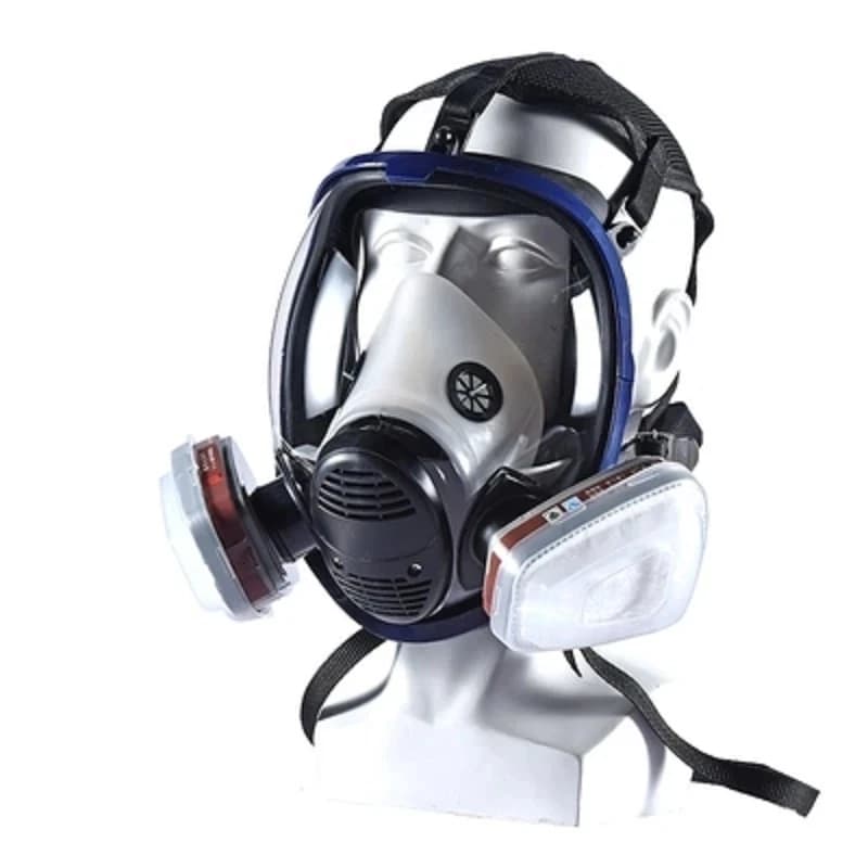 Chemical Gas Mask 6800 Dust Respirator Anti-Fog Full Face Mask Filter For Industrial Acid Gas, Welding Spray Paint Insecticide - Thumbnail 2