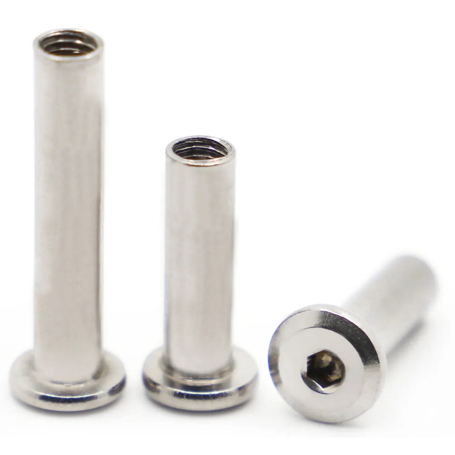 304 Stainless Steel Insert Nuts | Hex Socket Head | M3-M10 Furniture Rivet Connectors - Thumbnail 2