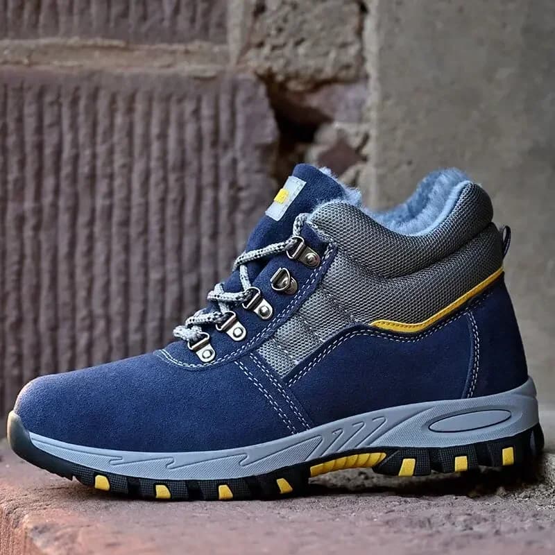 Steel Toe Boots | Plush Warm & Puncture-Proof | Men's Work Safety Footwear - Thumbnail 3