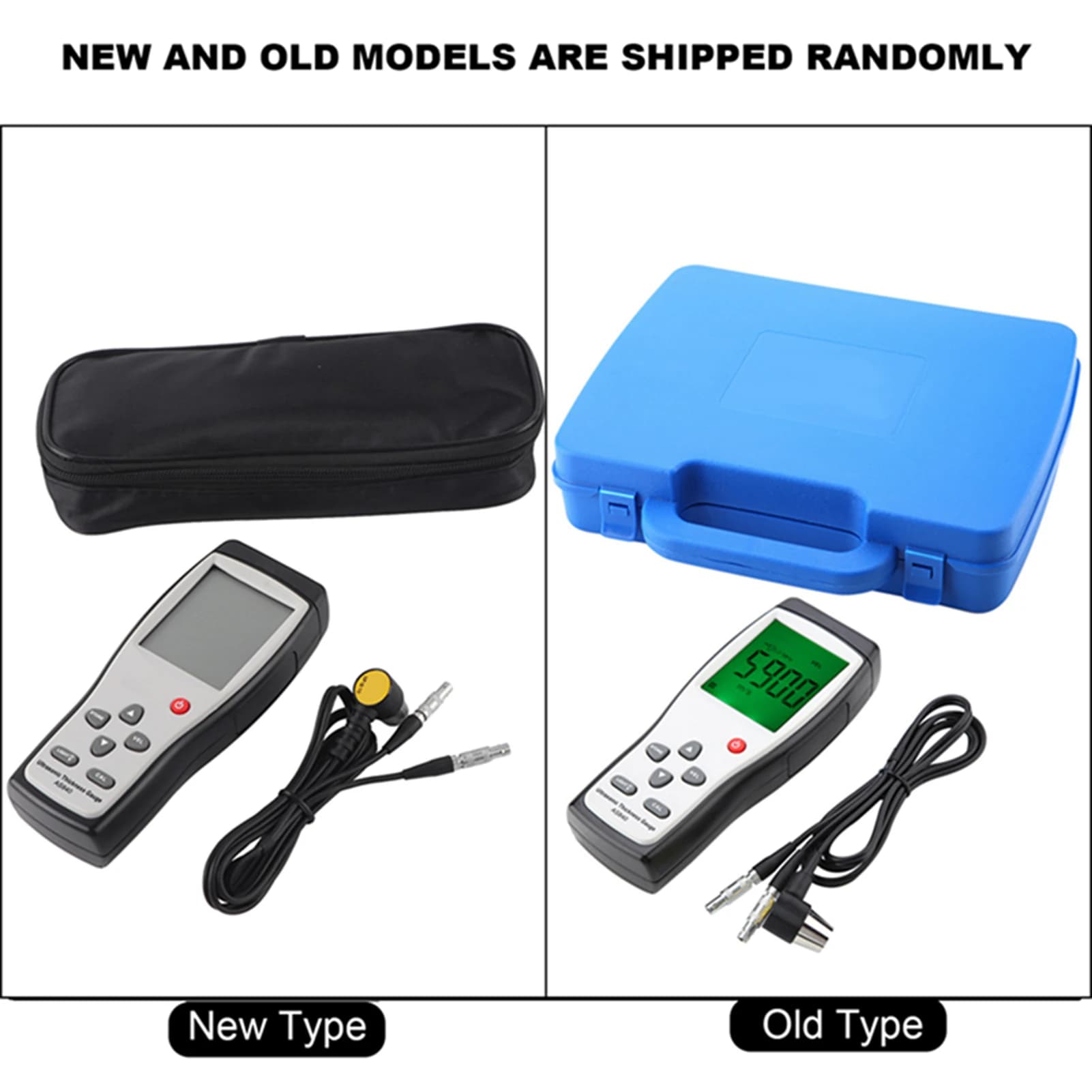 Ultrasonic Thickness Gauge with Sound Velocity Meter - AS840 Metal Depth Tester - Thumbnail 5