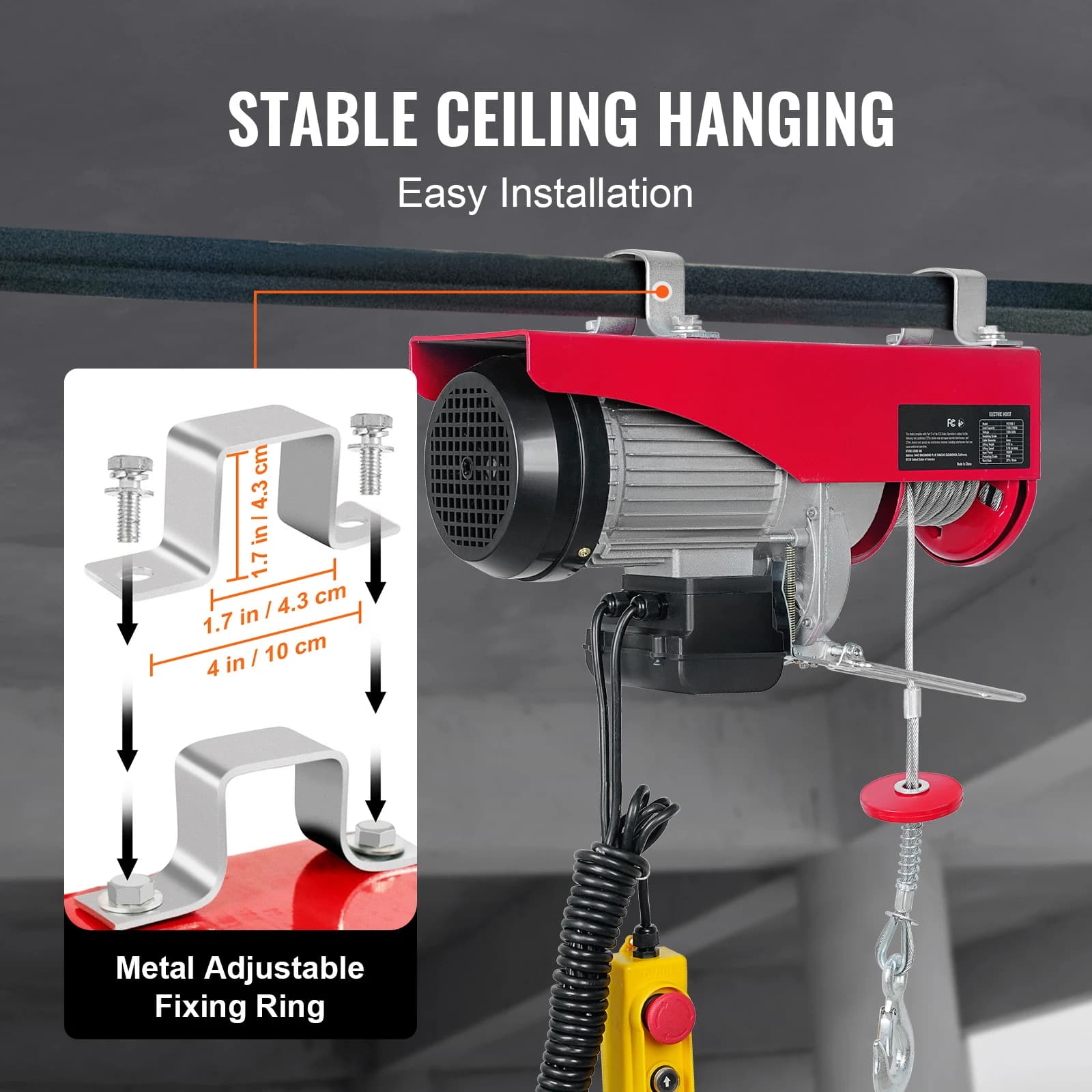 Electric Hoist | 200-800kg Lifting Capacity | Wired & Wireless Remote Control - Thumbnail 6