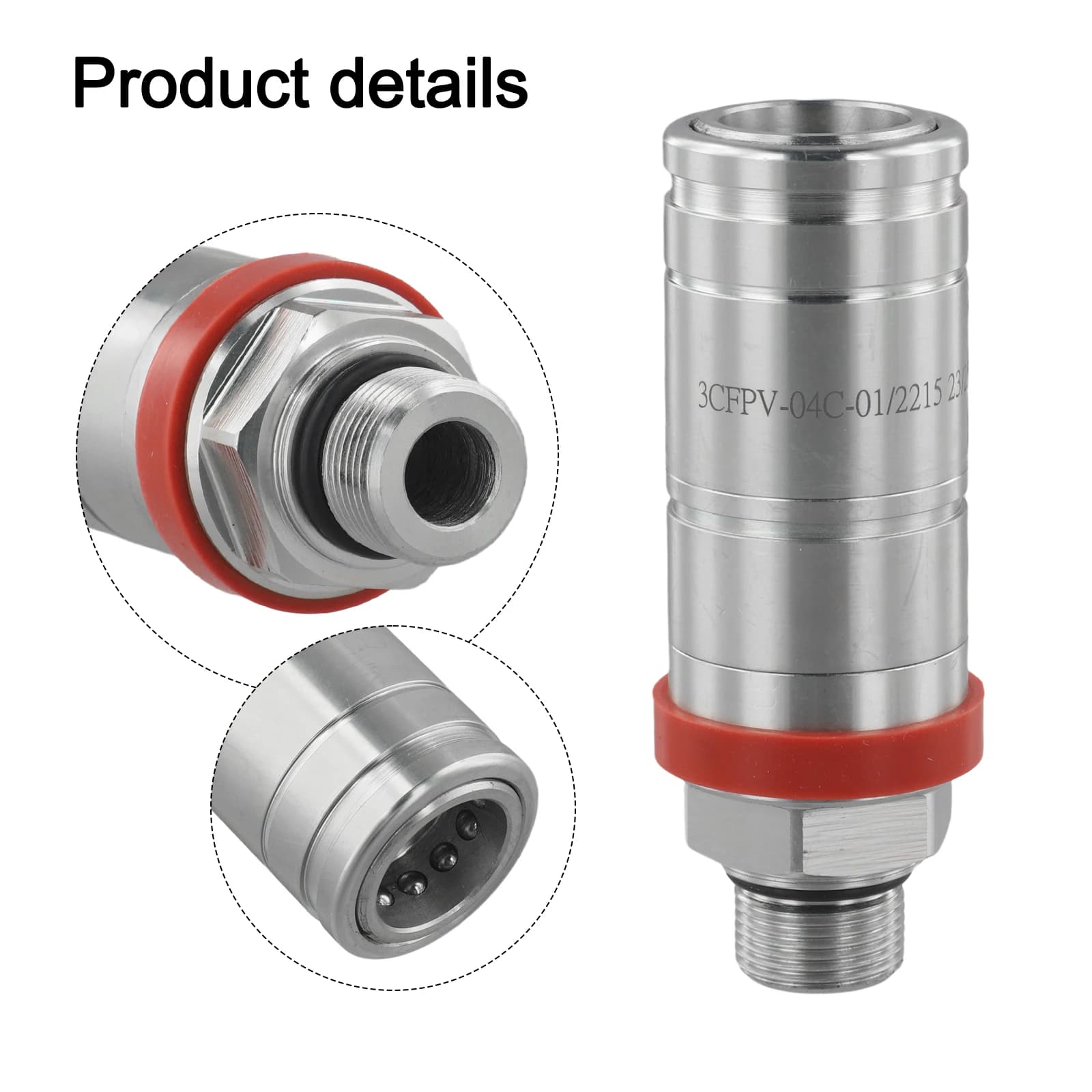 Hydraulic Quick Connect Coupler | Female Fitting for Tractor Control Valve Accessories - Thumbnail 4