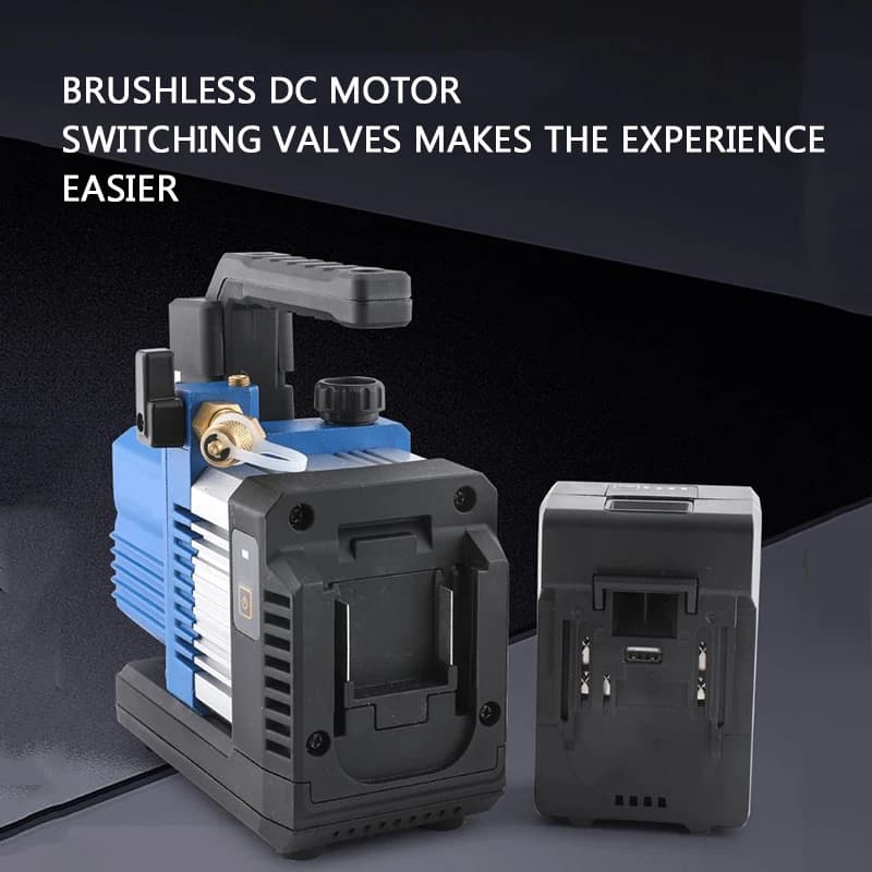 VRP-2SLI Lithium Battery Vacuum Pump | 2Pa High Vacuum | For Car & Home AC Systems - Thumbnail 6