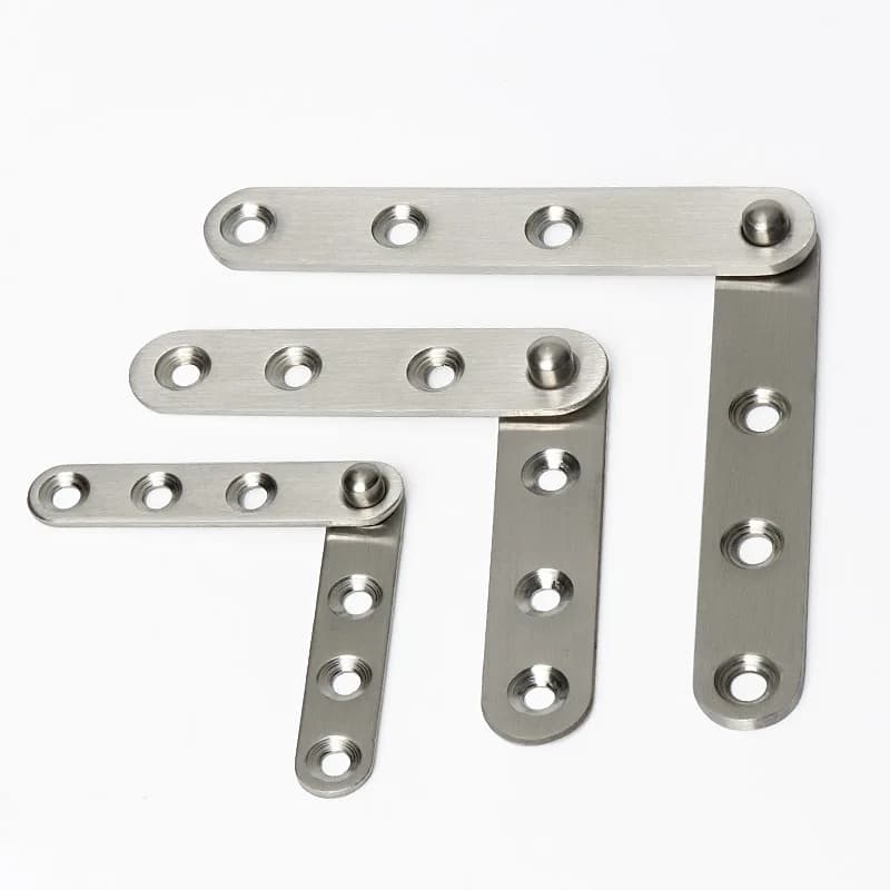 360 Degree Rotating Door Hinges | 4 Sets Stainless Steel | Concealed Positioning Hinge - Thumbnail 2
