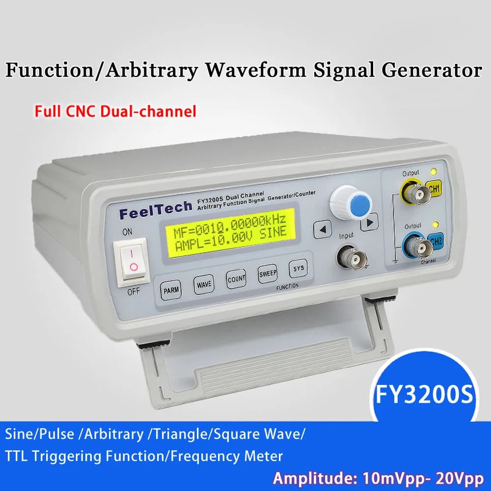Dual-Channel Function Generator | 250MSa/s 12-Bit | 24MHz Arbitrary Waveform - Thumbnail 2
