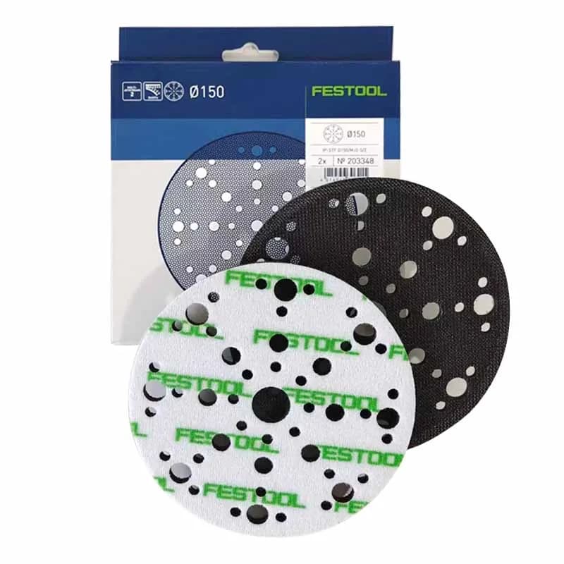 6-Inch Round Sanding Pad | 48-Hole Porous Cushion | 150mm Thickened Sponge - Thumbnail 6