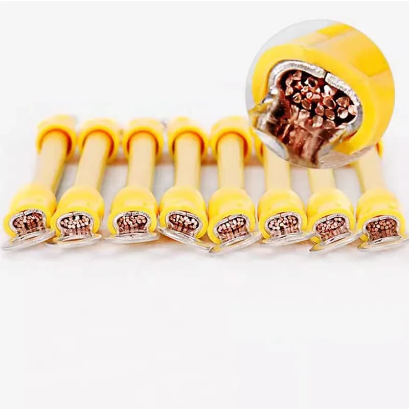 Professional-Grade PV Grounding Wire Terminals | 100-Piece Kit | 10-14 AWG Copper for Solar Cabinet & Earth Leakage Protection - Thumbnail 5