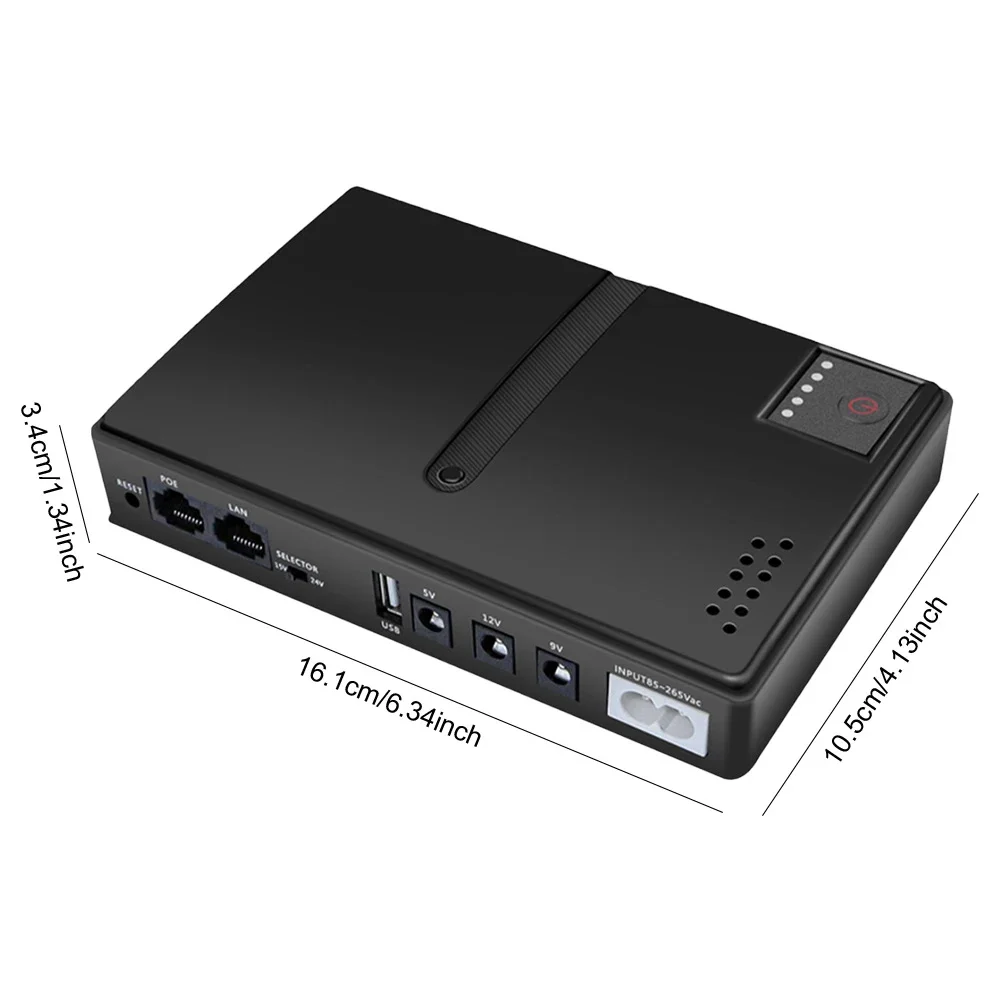 Compact UPS Battery Backup | Uninterruptible Power Supply for Router & Security Camera | 5V/9V/12V - Thumbnail 5