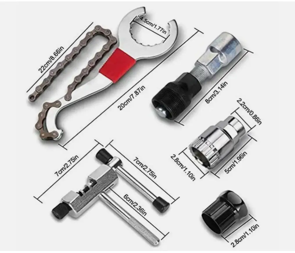 Bike Repair Tool Kit | Complete Maintenance Set for MTB & Road Bikes - Thumbnail 5