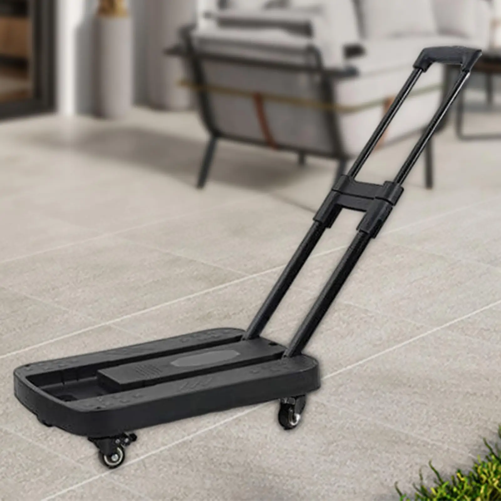 Luggage Trolley Cart Utility Dolly Carrying Multi Purpose Folding Hand Truck - Thumbnail 3