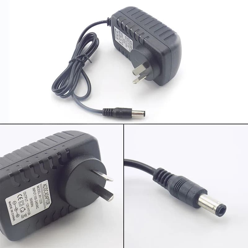12V 2A AC/DC Power Adapter | Universal 100-240V Input | For CCTV Camera Systems - Thumbnail 2