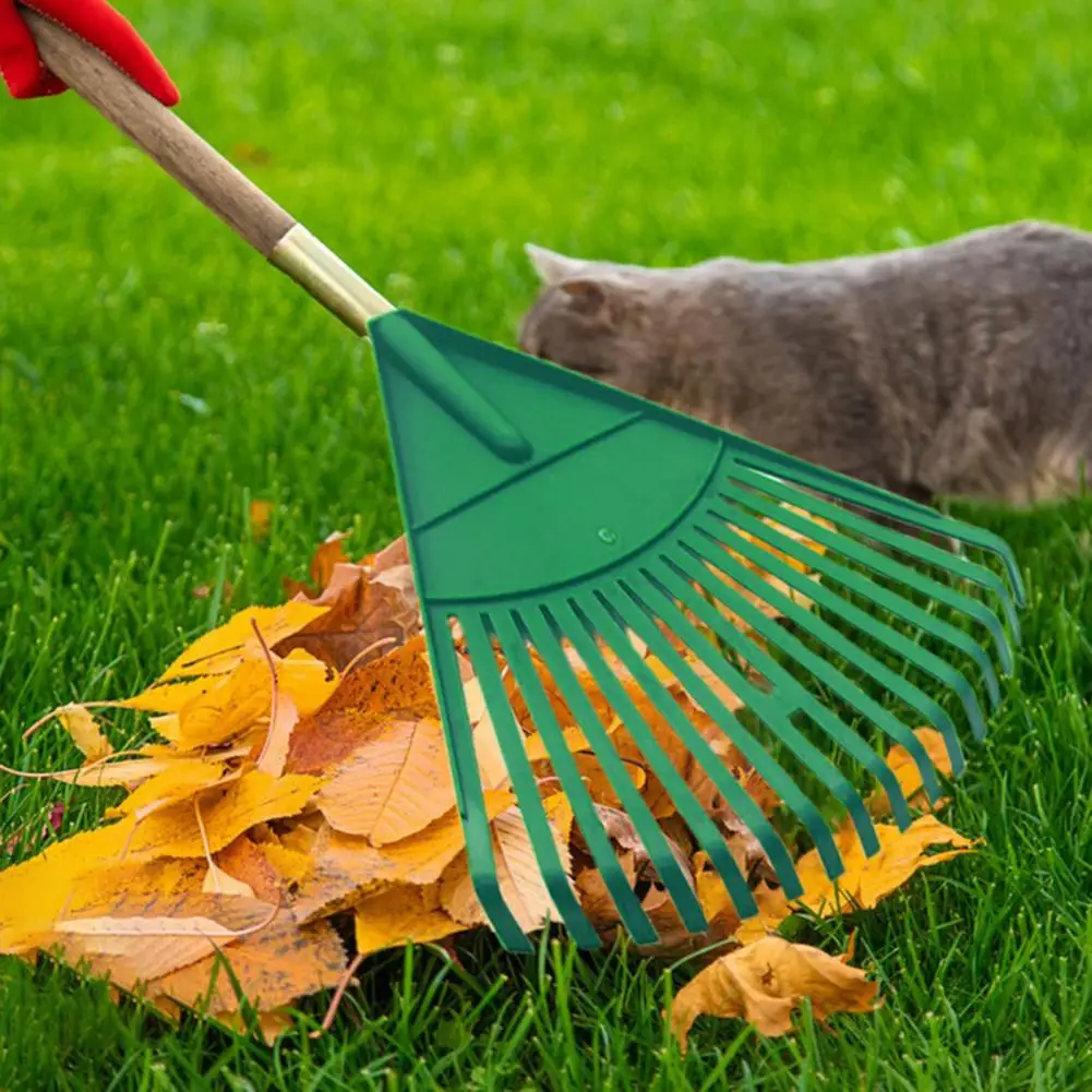 Lawn Thatch Rake | Wide-Coverage Head for Grass & Leaves | Efficient Yard Maintenance Set - Thumbnail 2