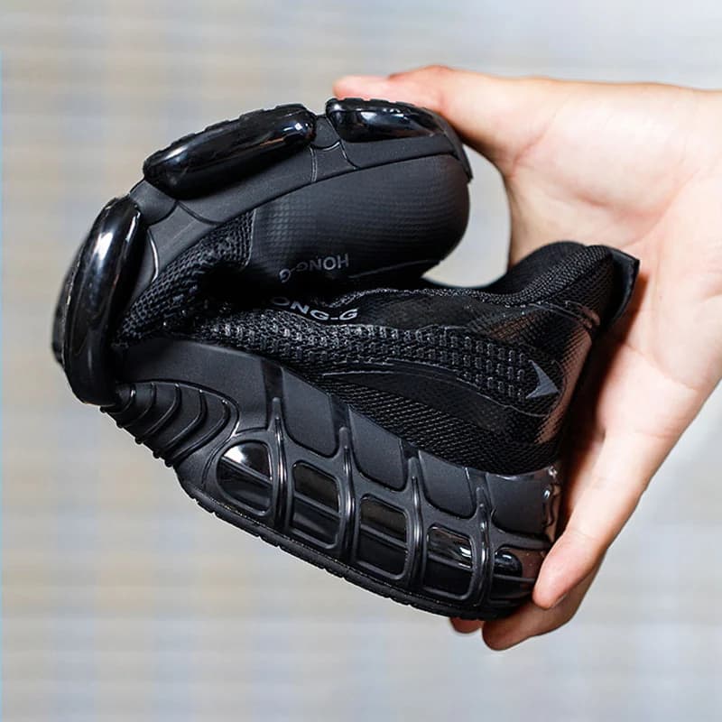 Button Safety Shoes | Anti-Smash Protective Boots | Fashion Men's Work Sport Shoes - Thumbnail 6