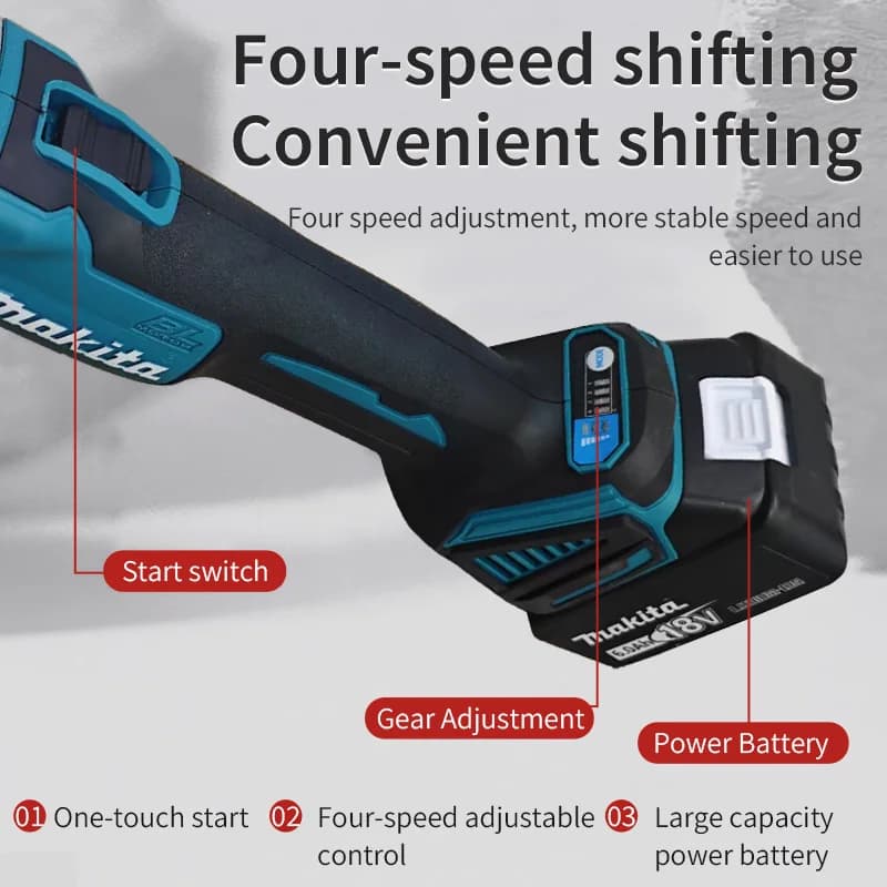Makita 18V Brushless Die Grinder | 35,000 RPM Variable Speed | 6mm Collet | Professional Rotary Tool - Thumbnail 5