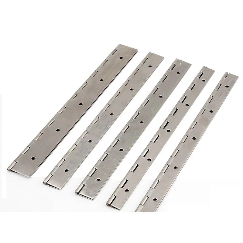 Duty 304 Stainless Steel Piano Hinges | 6in-20in Continuous Hinge | 2pcs for Cabinet - Thumbnail 5