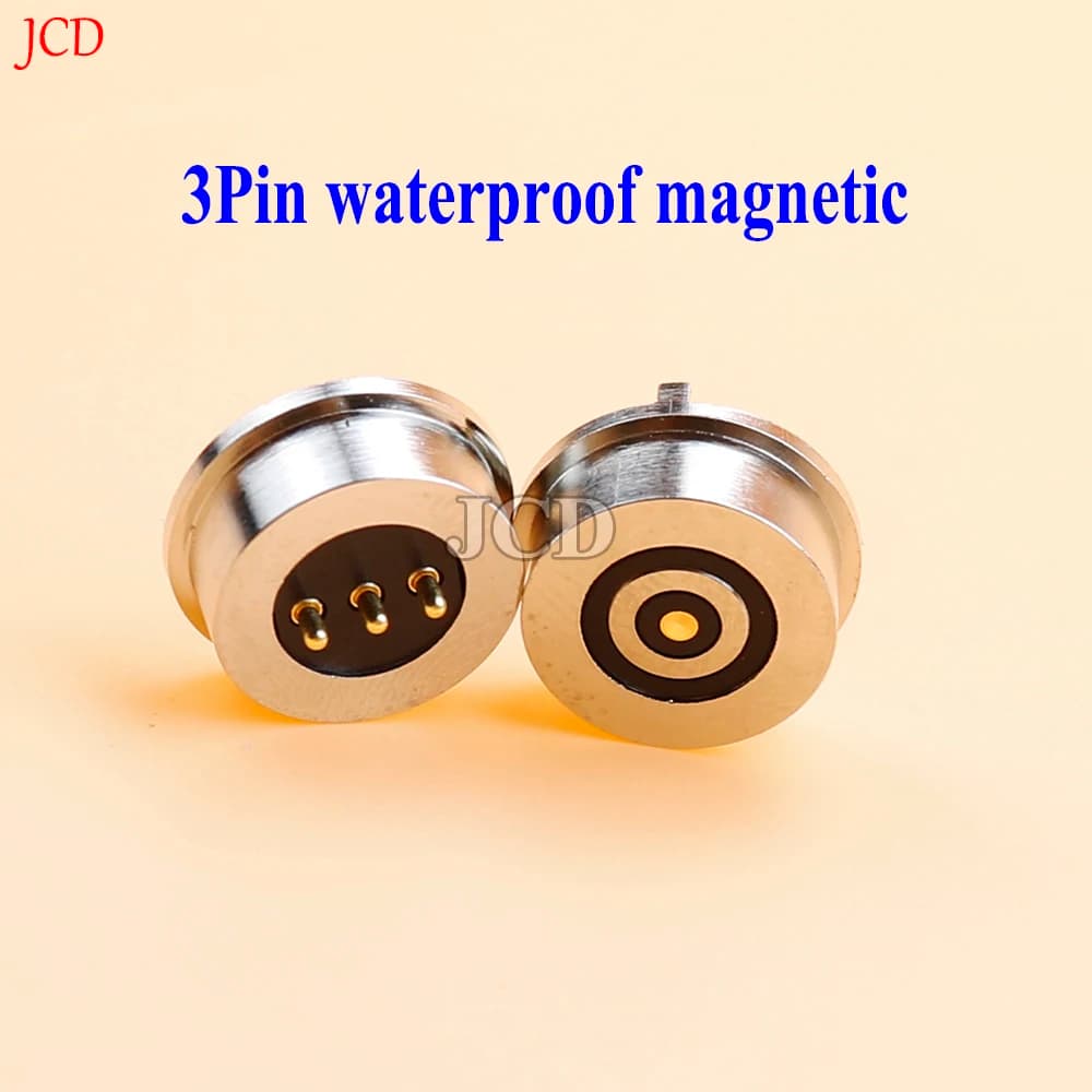 Magnetic Pogo Pin Connector | 3-Pin & 4-Pin Waterproof | 360° Blind-Mating for DC & Signal - Thumbnail 2