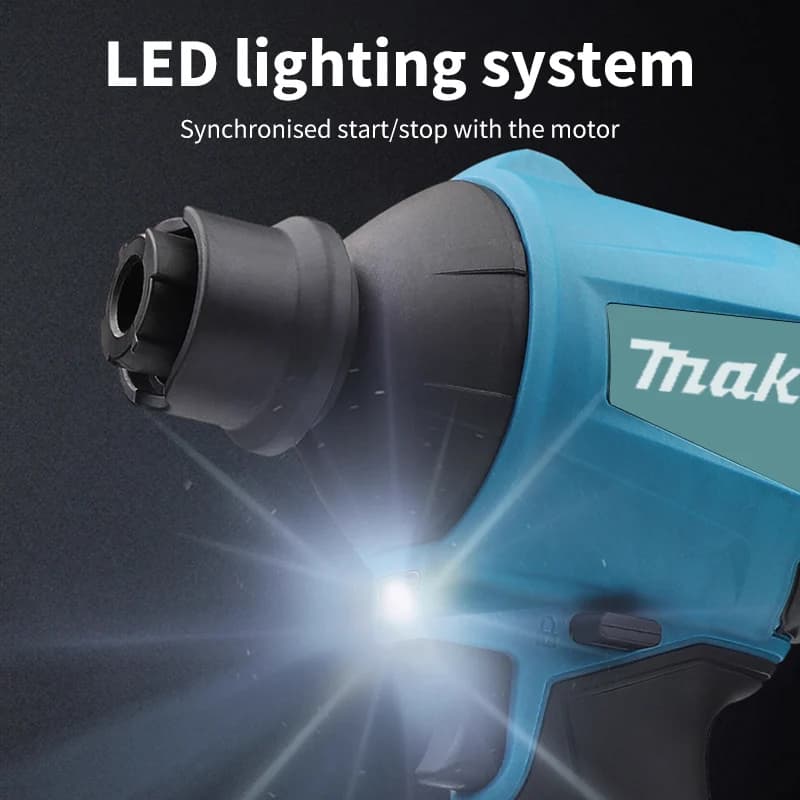 Makita DAS180 Cordless Air Blower | 18V Brushless Motor | Professional Dust Removal & Inflator Tool - Thumbnail 4