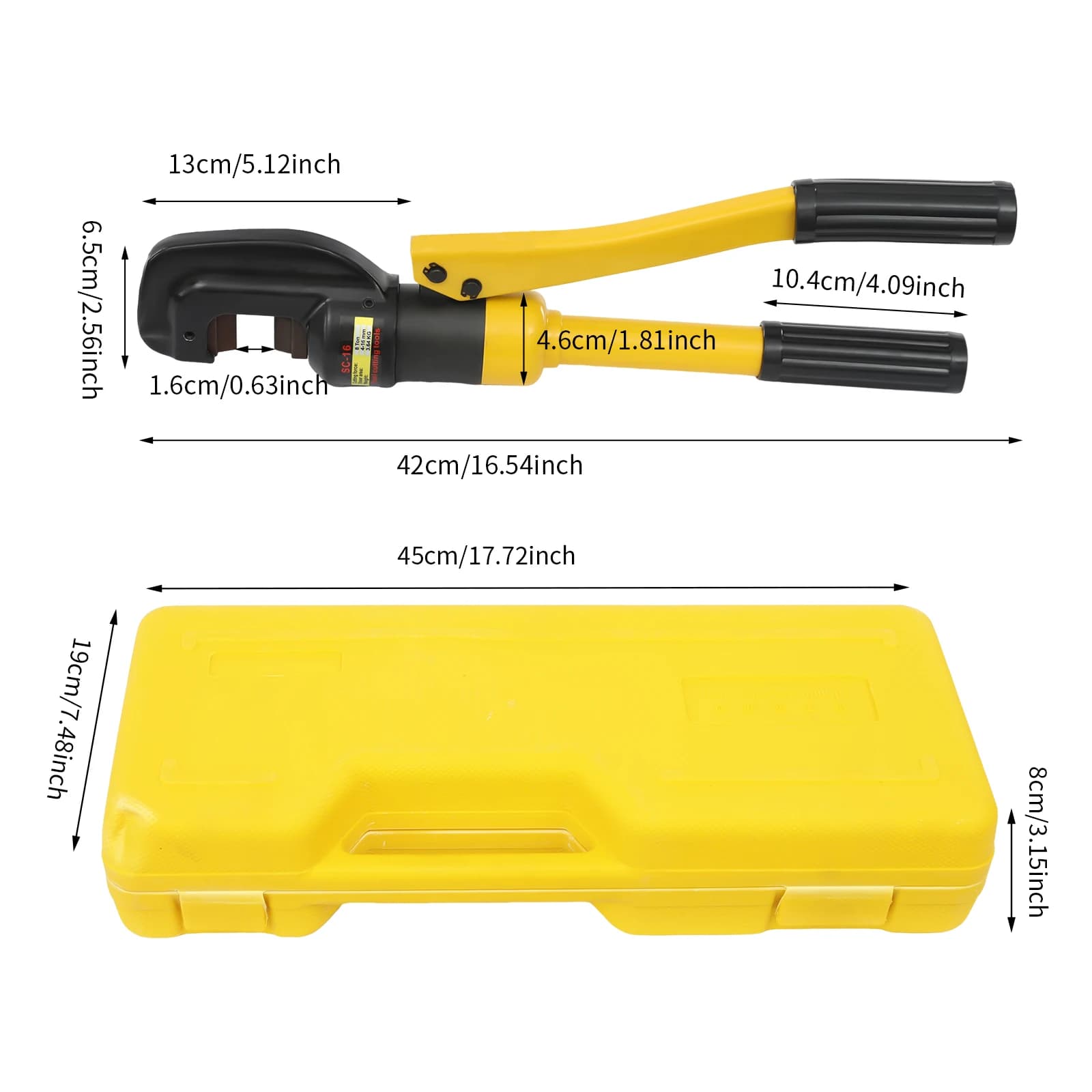 Rebar Cutter | 8 Ton (17637 lbs) Capacity | Heavy-Duty Construction Bolt Cutters - Thumbnail 4