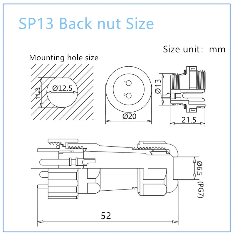 Industrial-Grade IP68 Waterproof Connector | 1-9 Pin Panel Mount Aviation Plug & Socket Set - Thumbnail 4