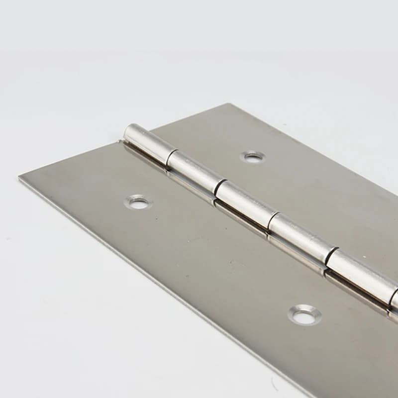 Duty 304 Stainless Steel Piano Hinges | 6in-20in Continuous Hinge | 2pcs for Cabinet - Thumbnail 3