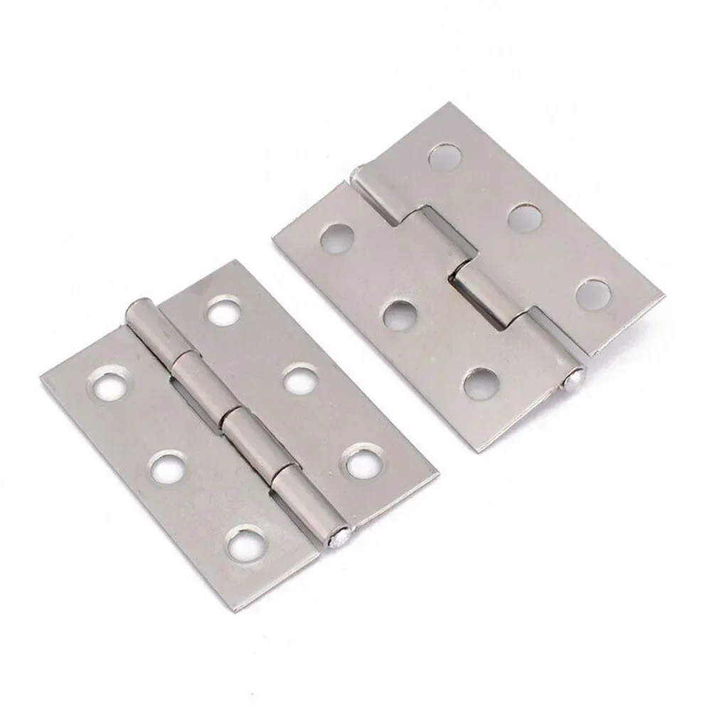 Steel Door Hinges | 5-Piece Flat Design | For Cabinet, Window & Wooden Box - Thumbnail 6