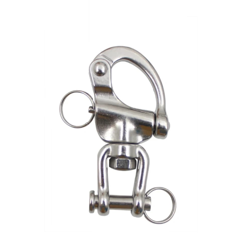 316 Stainless Steel Bow Shackle | Quick Release Swivel | Marine & Industrial - Thumbnail 5