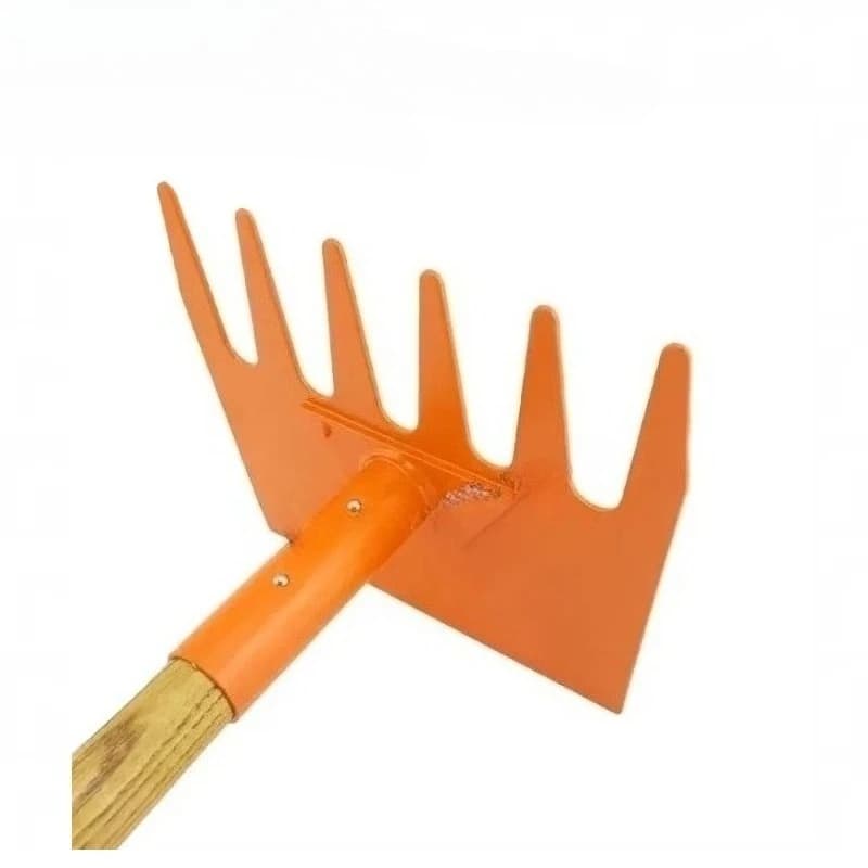 Rake Tool | 1.5m Orange Handle | High-Performance Ash & Fire Fighting Rake Hoe - Thumbnail 6