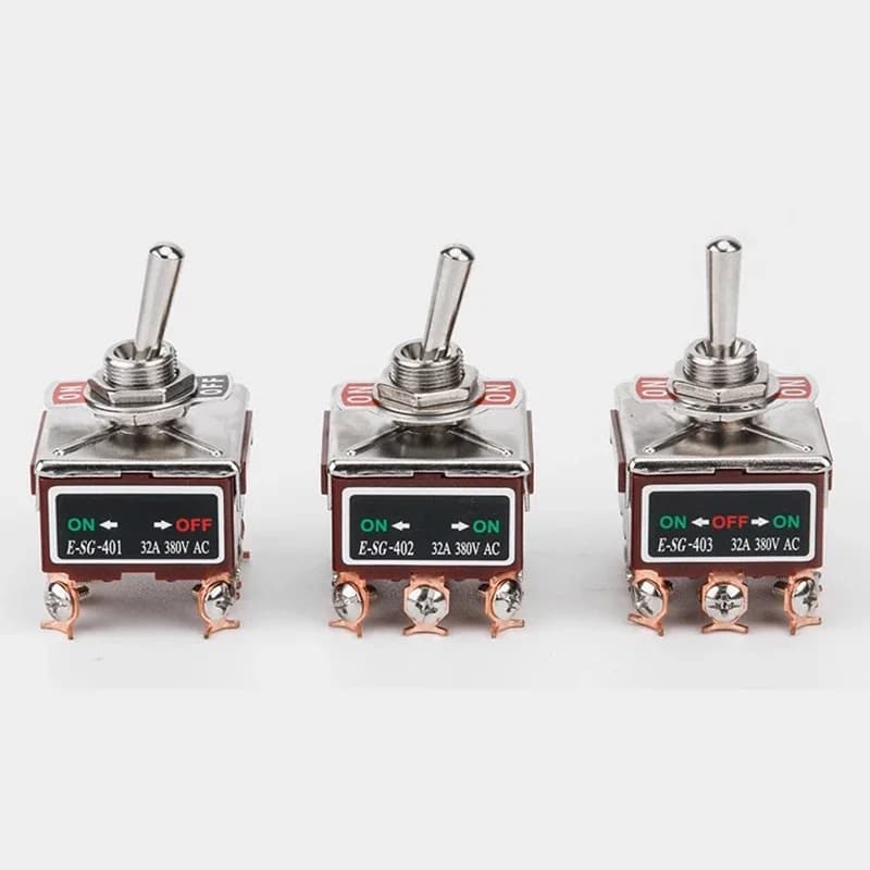 Heavy-Duty 32A Rocker Switch | Self-Locking & Reset Function | Brass Terminal Screw - Thumbnail 5