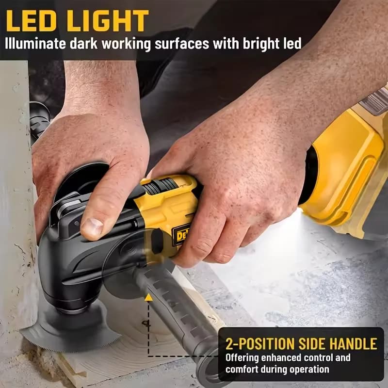 DeWalt 20V MAX Brushless Oscillating Multi-Tool | Quick-Change System | Renovation & Precision Cutting - Thumbnail 2