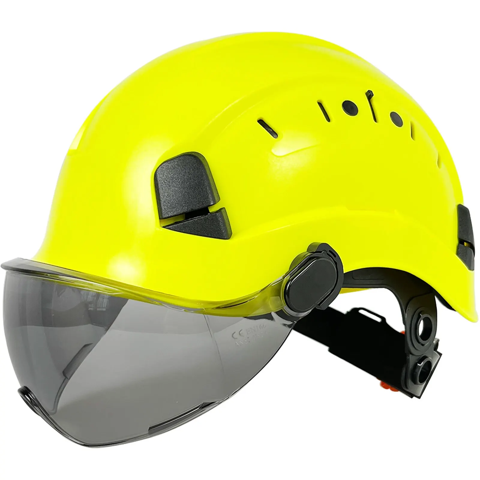 Safety Helmet | With Goggles & Visor | ANSI Certified ABS Hard Hat for Rescue - Thumbnail 2