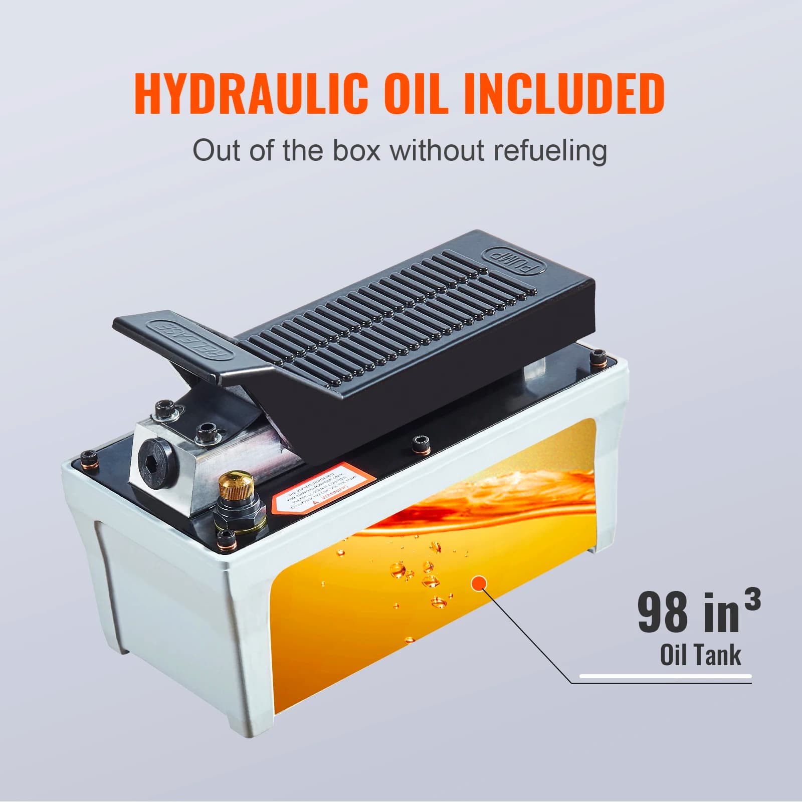 Air Hydraulic Pump | 10,000 PSI Foot Actuated | for Auto Body Frame Repair - Thumbnail 4
