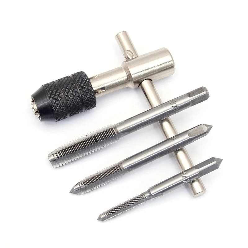 T-Handle Tap Wrench Set | Precision M3-M8 Threading Tool | Adjustable Tap Holder - Thumbnail 5
