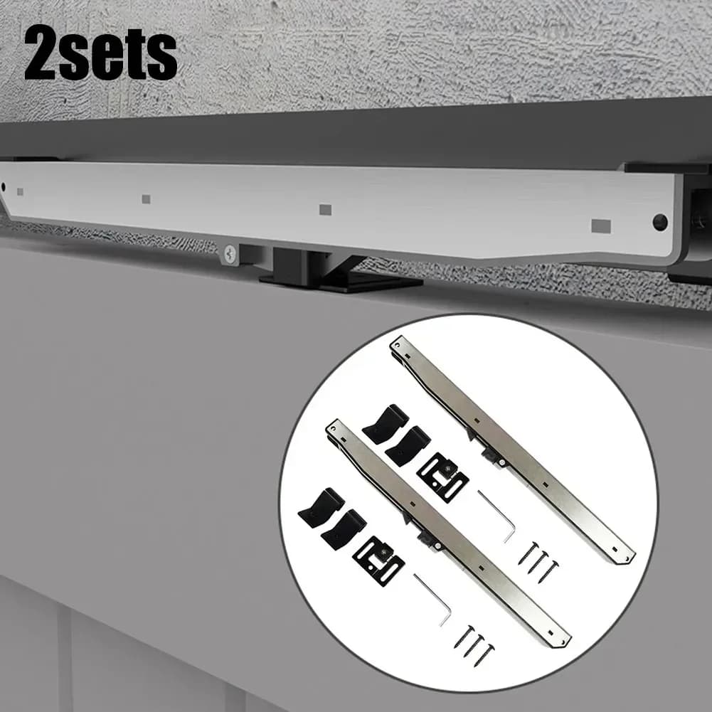 Soft-Close Door Damper | Silent Sliding Barn Door Hardware | Durable Silver Mechanism - Thumbnail 4