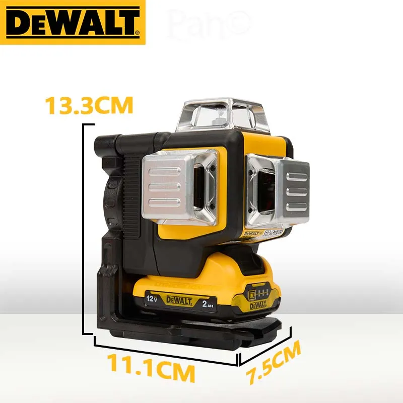 DeWalt DW089LG Self-Leveling Green Laser Level | 3x360° Lines | 12V Outdoor Construction Grade - Thumbnail 2
