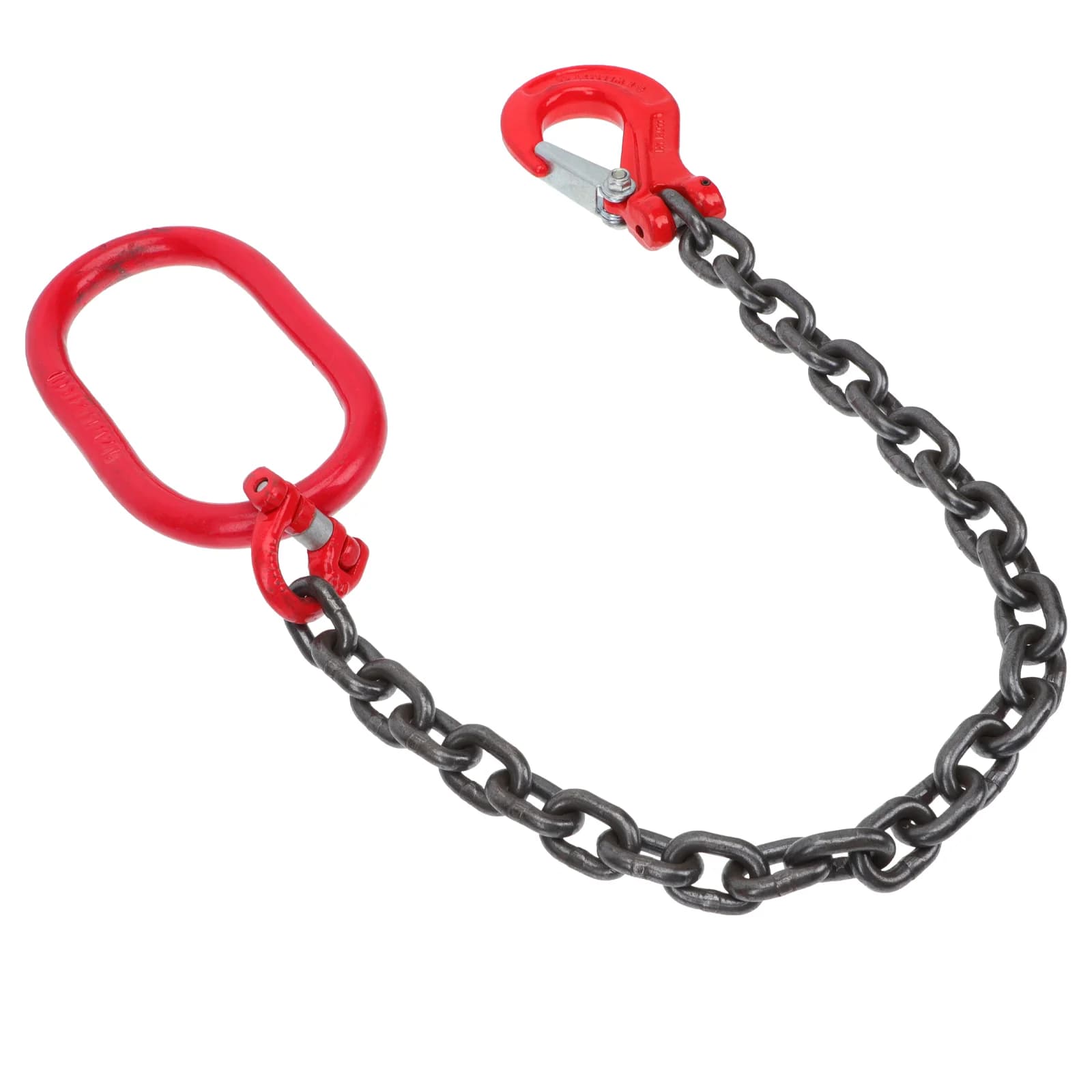 Heavy-Duty Manganese Steel Chain Sling | Single Leg with Hook | Waterproof & Corrosion-Resistant - Thumbnail 2