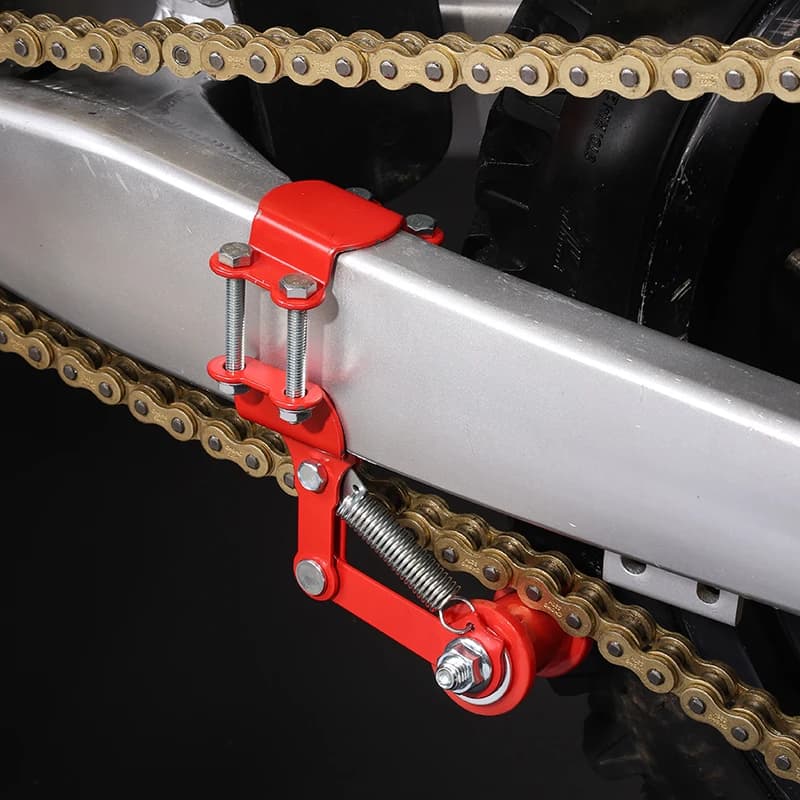 Motorcycle Chain Tensioner | Adjustable Tension Control | Bolt-Type Easy Install Regulator - Thumbnail 4
