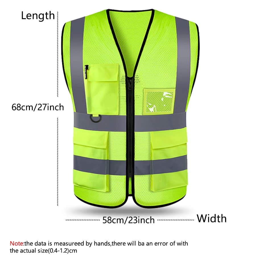 Visibility Safety Vest | Adjustable Reflective Design | Night Running & Cycling - Thumbnail 4