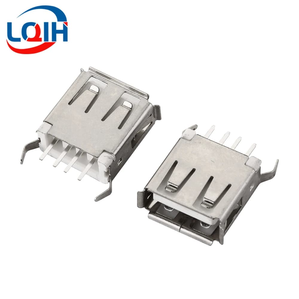USB Type-A & Type-B PCB Sockets | 90-Degree & Straight Solder Jacks for Secure Connections - Thumbnail 3