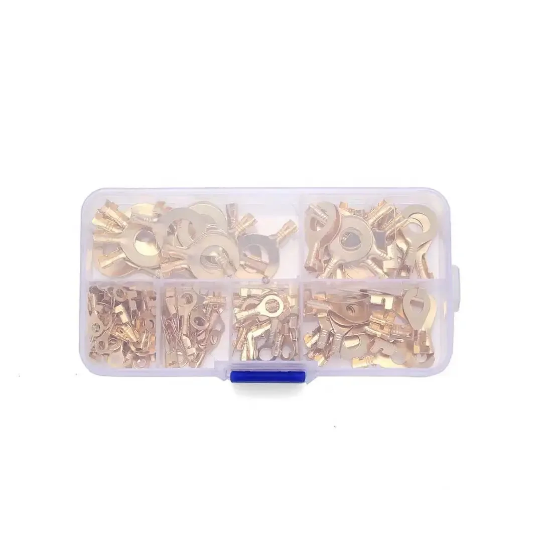Copper Cable Lug Kit | M3-M10 Crimp Terminals | Non-Insulated Electrical Connectors - Thumbnail 6
