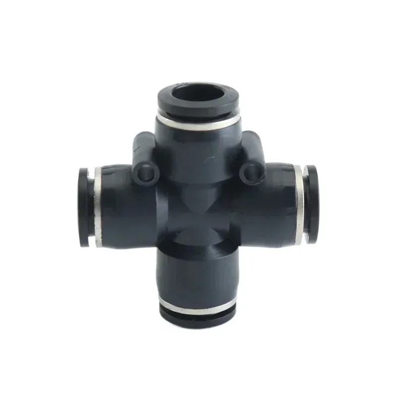 Pneumatic Quick-Connect Fittings | Black | 3-16mm Sizes for PU & PE Tubing - Thumbnail 5