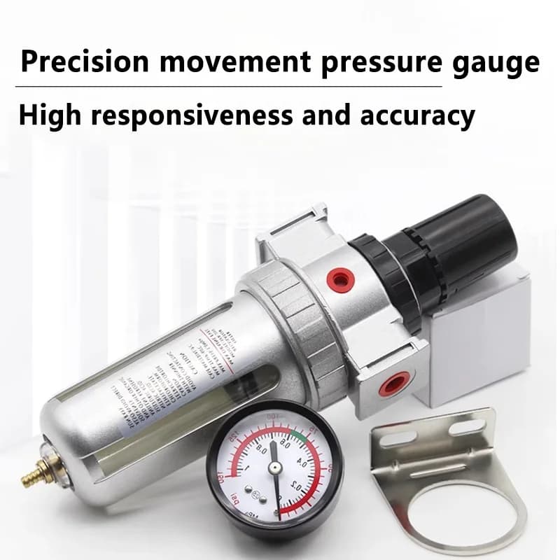 SFC-400 SFC-300 SFC-200 Air Compressor Air Filter Regulator Oil Water Separator Trap Filter Regulator Valve Automatic Drain - Thumbnail 2
